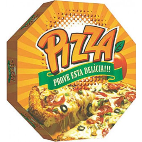 Caixa de Pizza Genérica Oitavada 25 cm - BROTO - UNIDADE